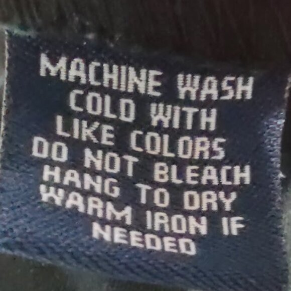 CHAPS BLACK DENIM PENCIL SKIRT SILVER BUCKLE FAUX BELT ACCENT 4 POCKET SIZE 8 - Picture 12 of 13